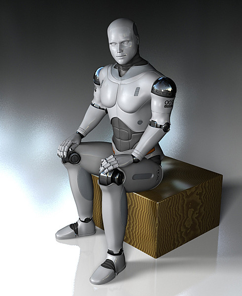 male robot android horse 3d model - Robot Android Collection by Ideas Unlimited